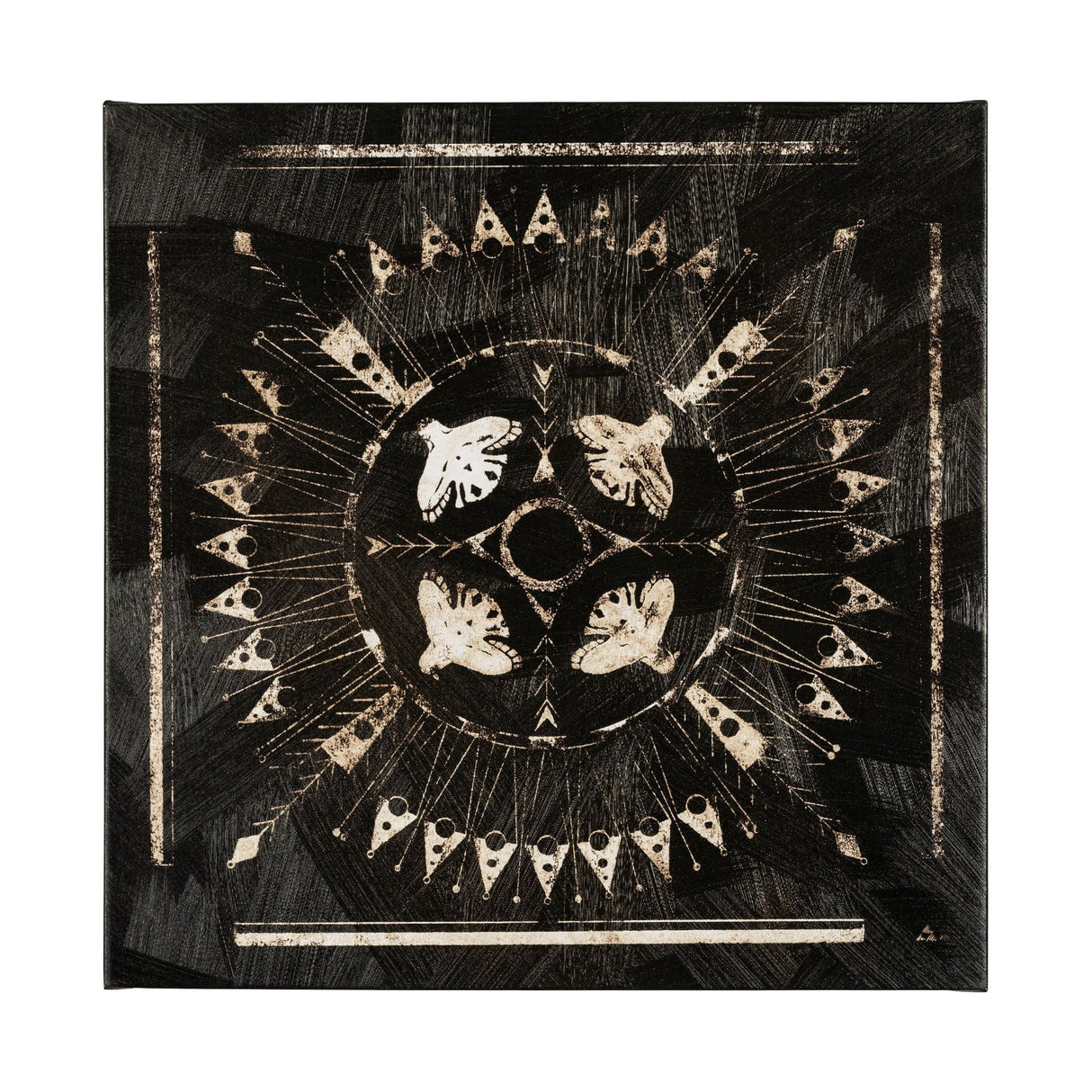 Sandpainting-Ink I by Chad Mackay a Hand Embellished Textured Canvas by Mercana at Eve Furniture
