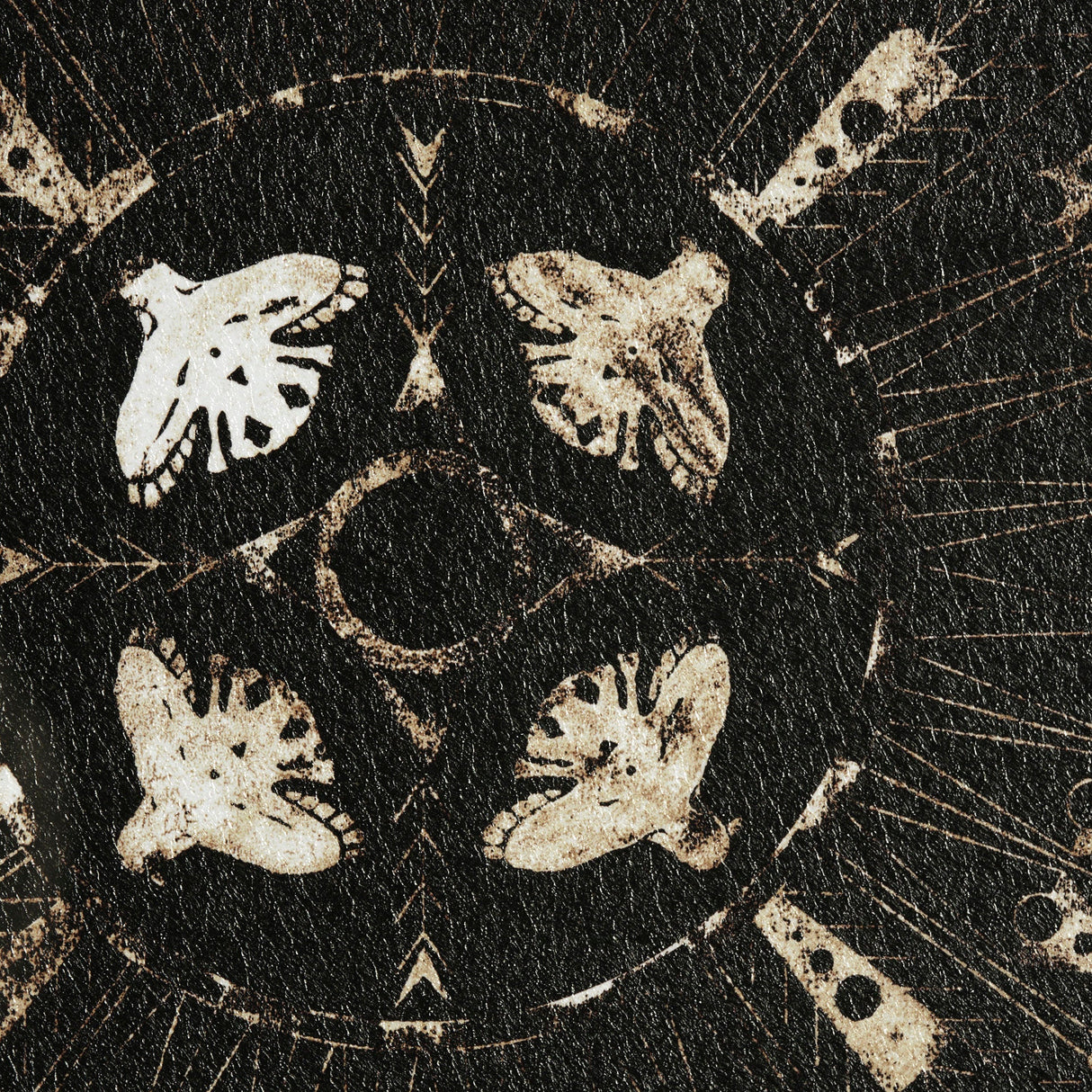 Sandpainting-Ink I by Mercana Studio a Hand Embellished Textured Framed Art Print Matted under Glass by Mercana at Eve Furniture