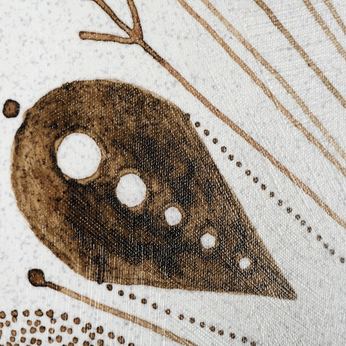 Sandpainting-Watercolor II by Chad Mackay a Hand Embellished Textured Canvas by Mercana at Eve Furniture