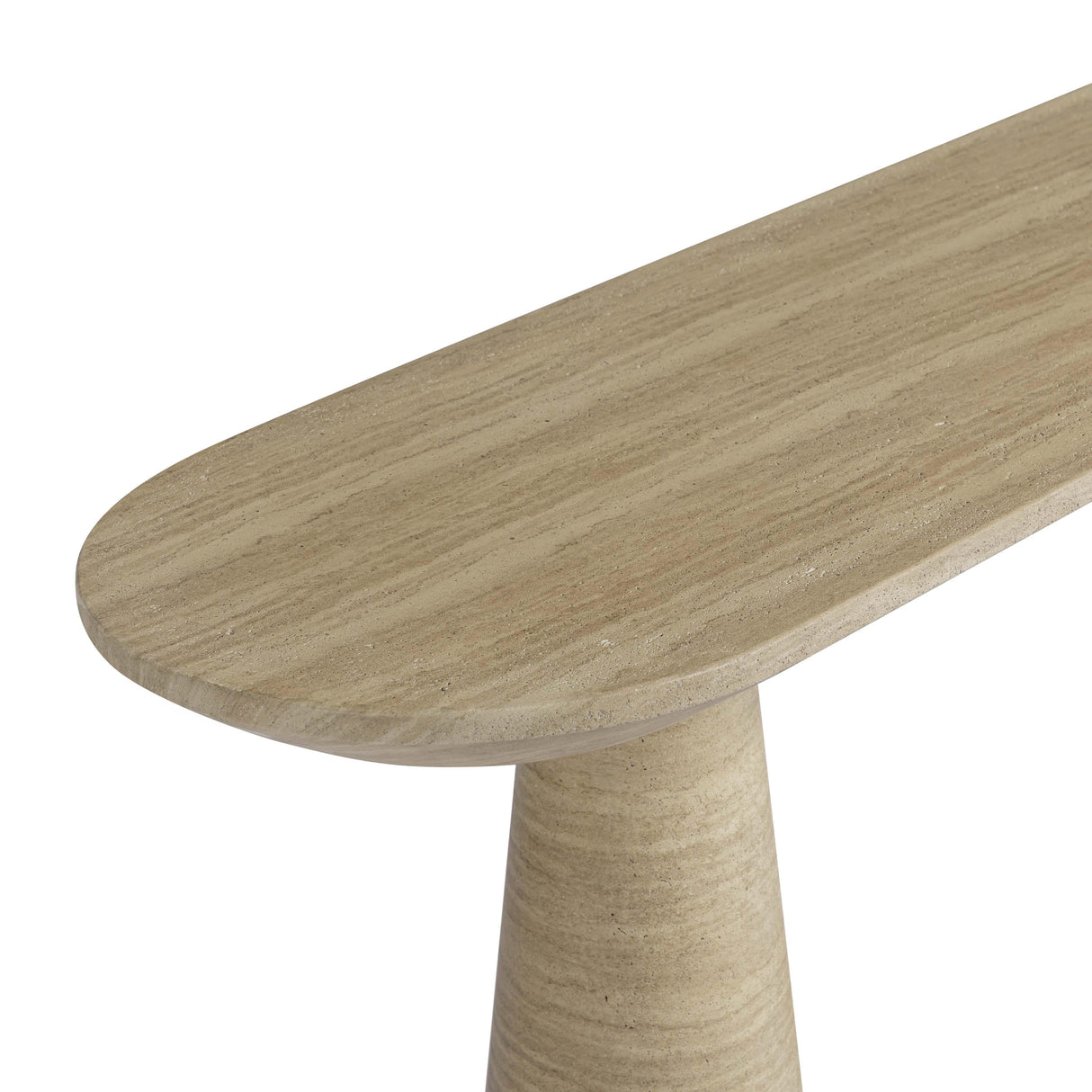 Sandra Faux Travertine Indoor/Outdoor Console Table by TOV Furniture at Eve Furniture
