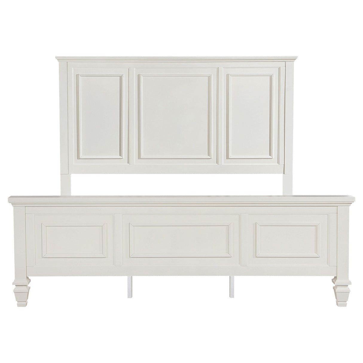 Sandy Beach Cream White California King Panel Bed by Coaster at Eve Furniture