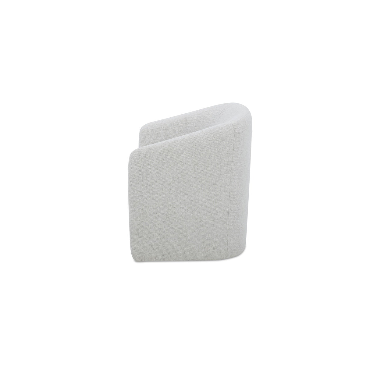 Sandy Off-White Rolling Dining Chair by MOES at Eve Furniture