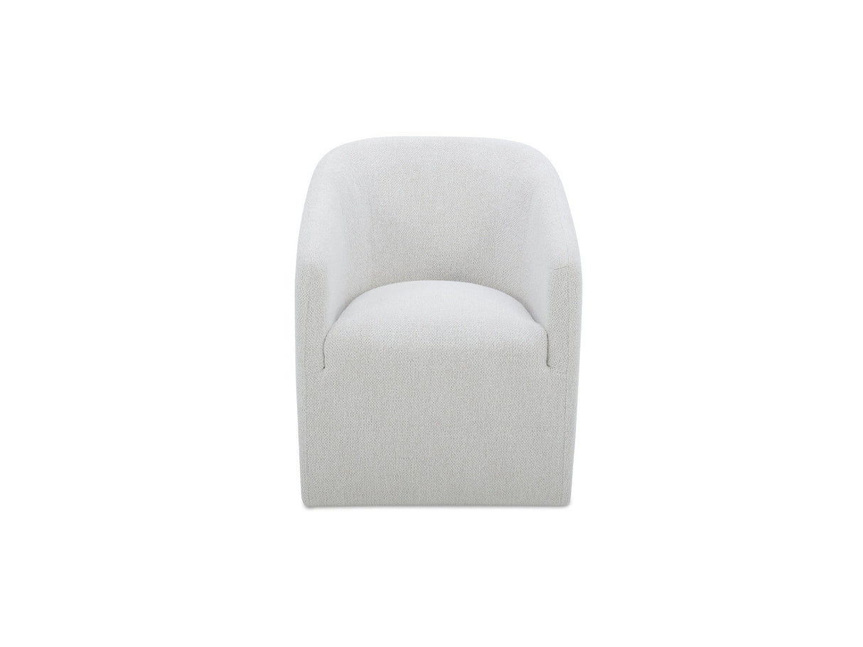 Sandy Off-White Rolling Dining Chair by MOES at Eve Furniture
