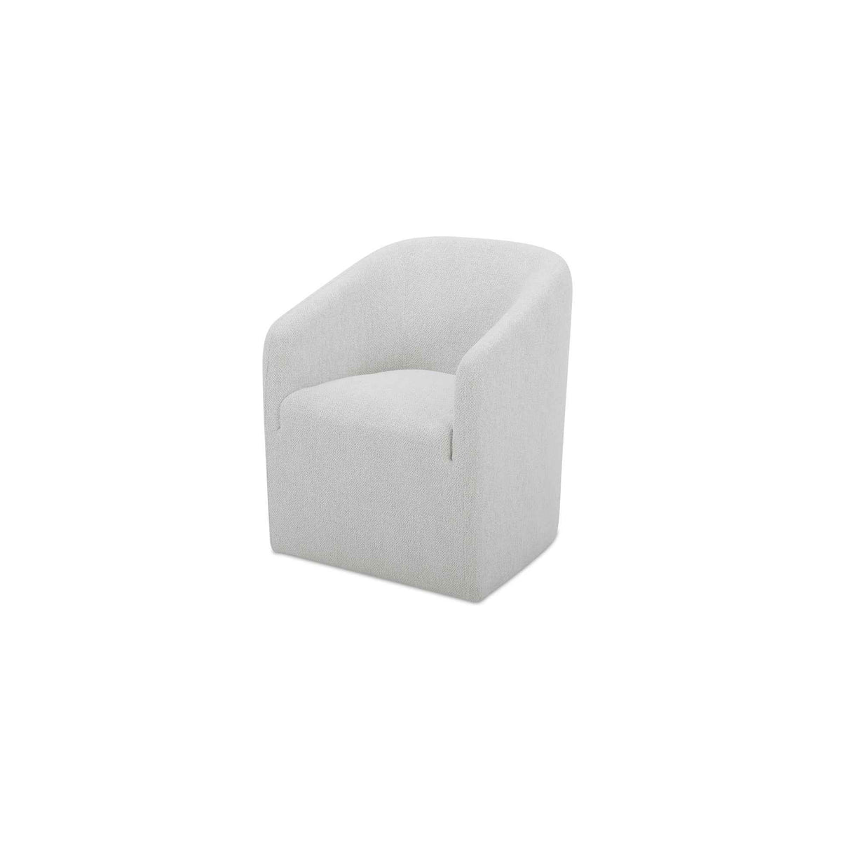 Sandy Off-White Rolling Dining Chair by Moe's Home at Eve Furniture