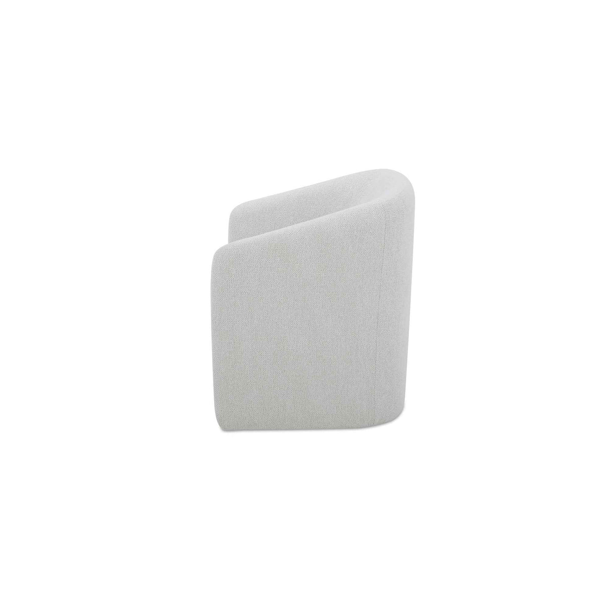 Sandy Off-White Rolling Dining Chair by Moe's Home at Eve Furniture