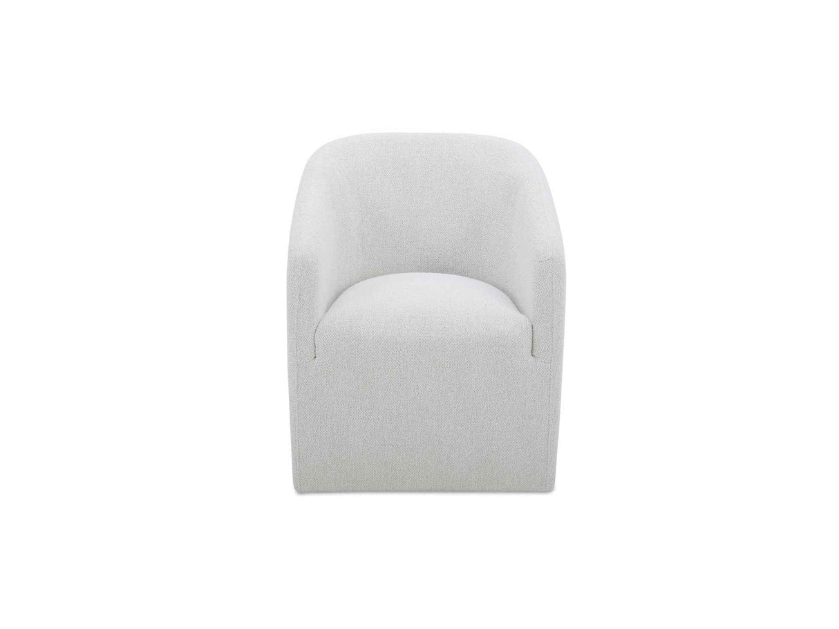 Sandy Off-White Rolling Dining Chair by Moe's Home at Eve Furniture