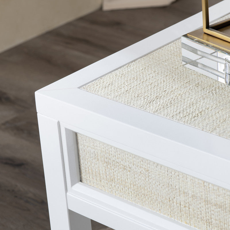 Sandy Shores White/Cream End Table by Crestview at Eve Furniture