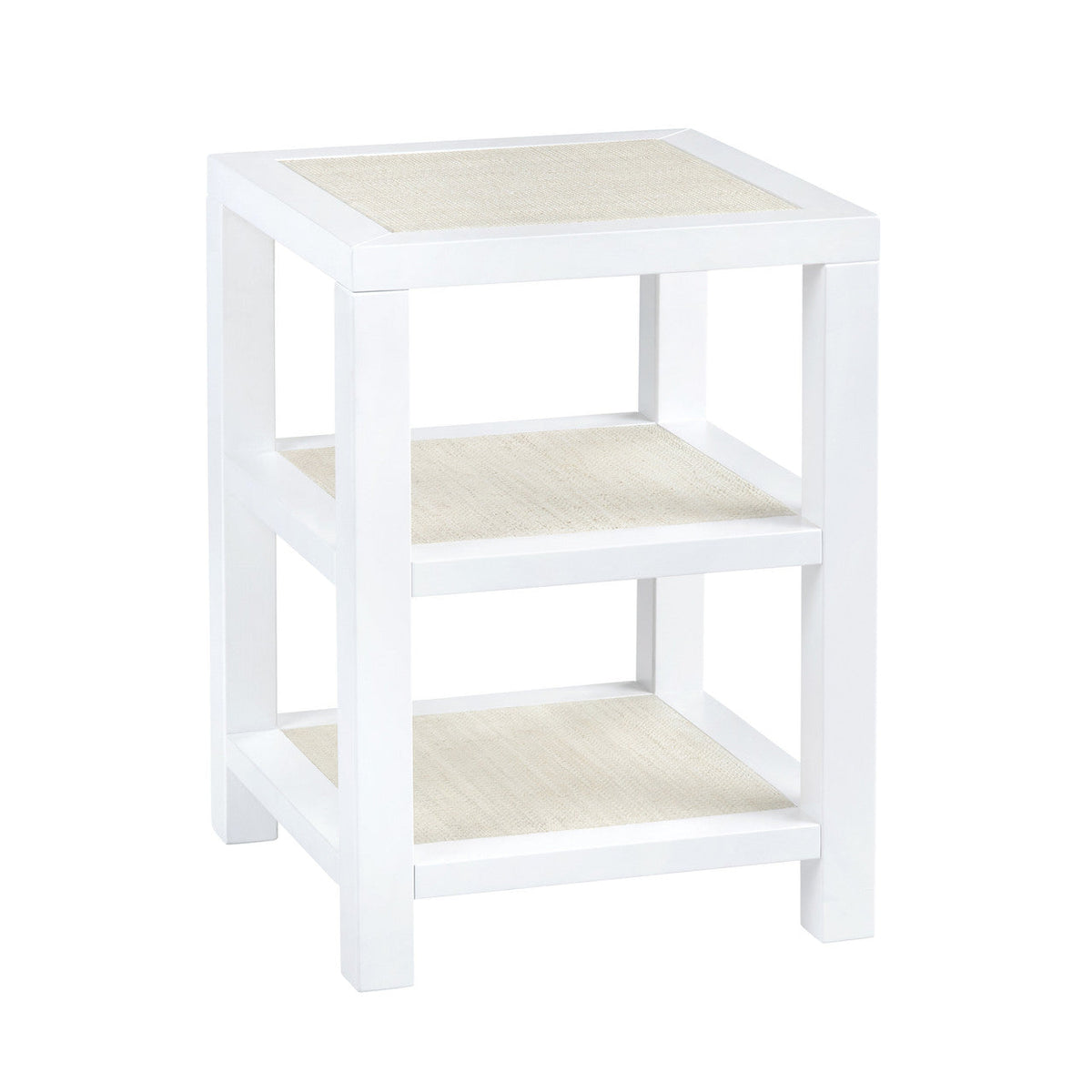 Sandy Shores White/Cream Side Table by Crestview at Eve Furniture