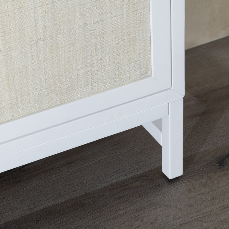 Sandy Shores White/Cream Two-Door Cabinet by Crestview at Eve Furniture