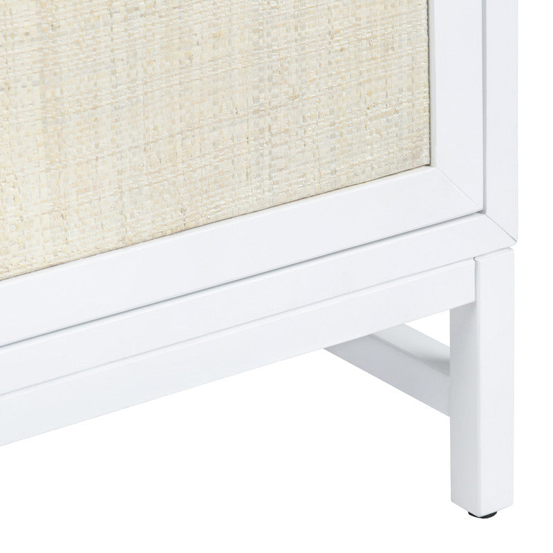 Sandy Shores White/Cream Two-Door Cabinet by Crestview at Eve Furniture