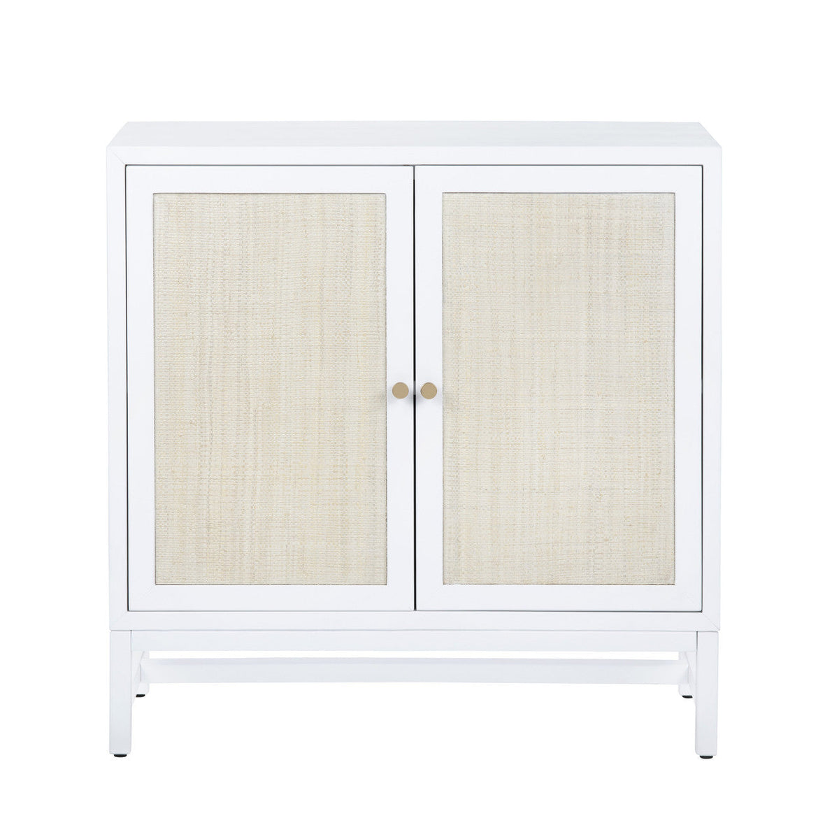 Sandy Shores White/Cream Two-Door Cabinet by Crestview at Eve Furniture