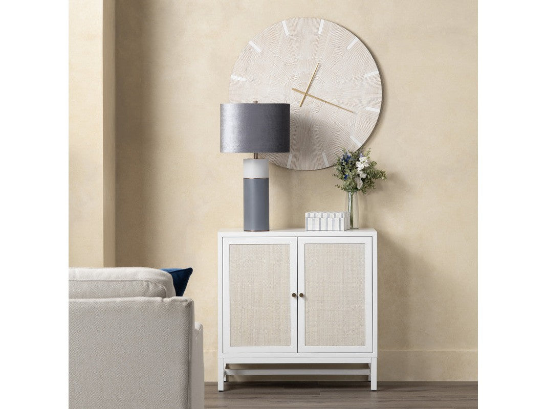 Sandy Shores White/Cream Two-Door Cabinet by Crestview at Eve Furniture