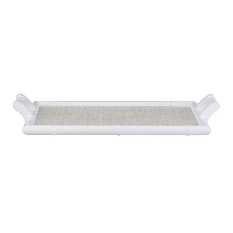Sandy Shores White/Tan Tray Table by Crestview at Eve Furniture