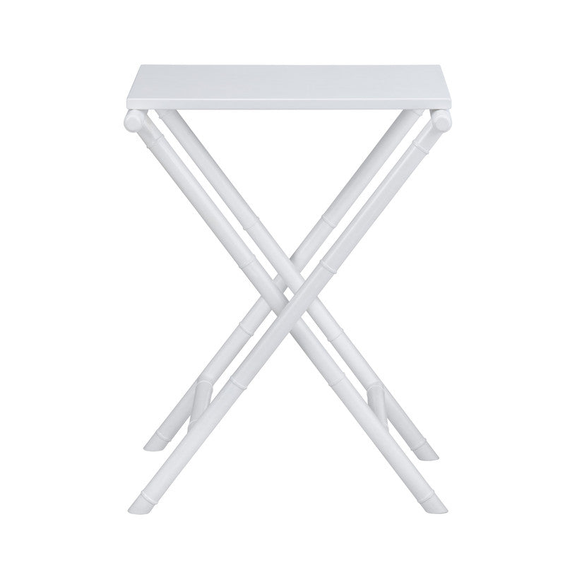 Sandy Shores White/Tan Tray Table by Crestview at Eve Furniture