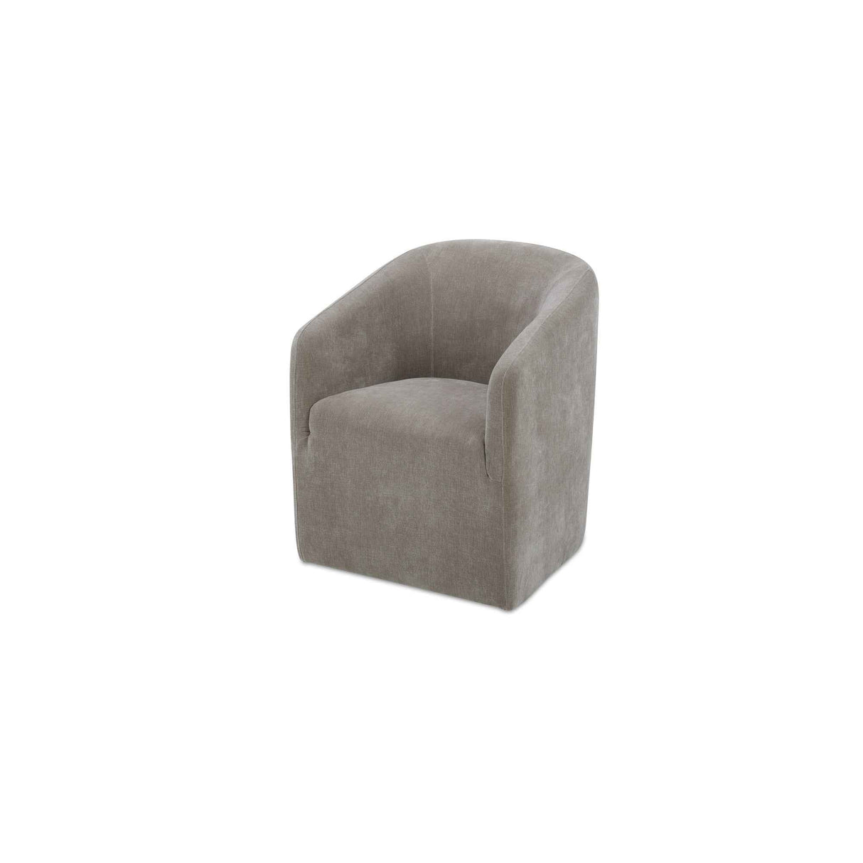 Sandy Taupe Rolling Dining Chair
