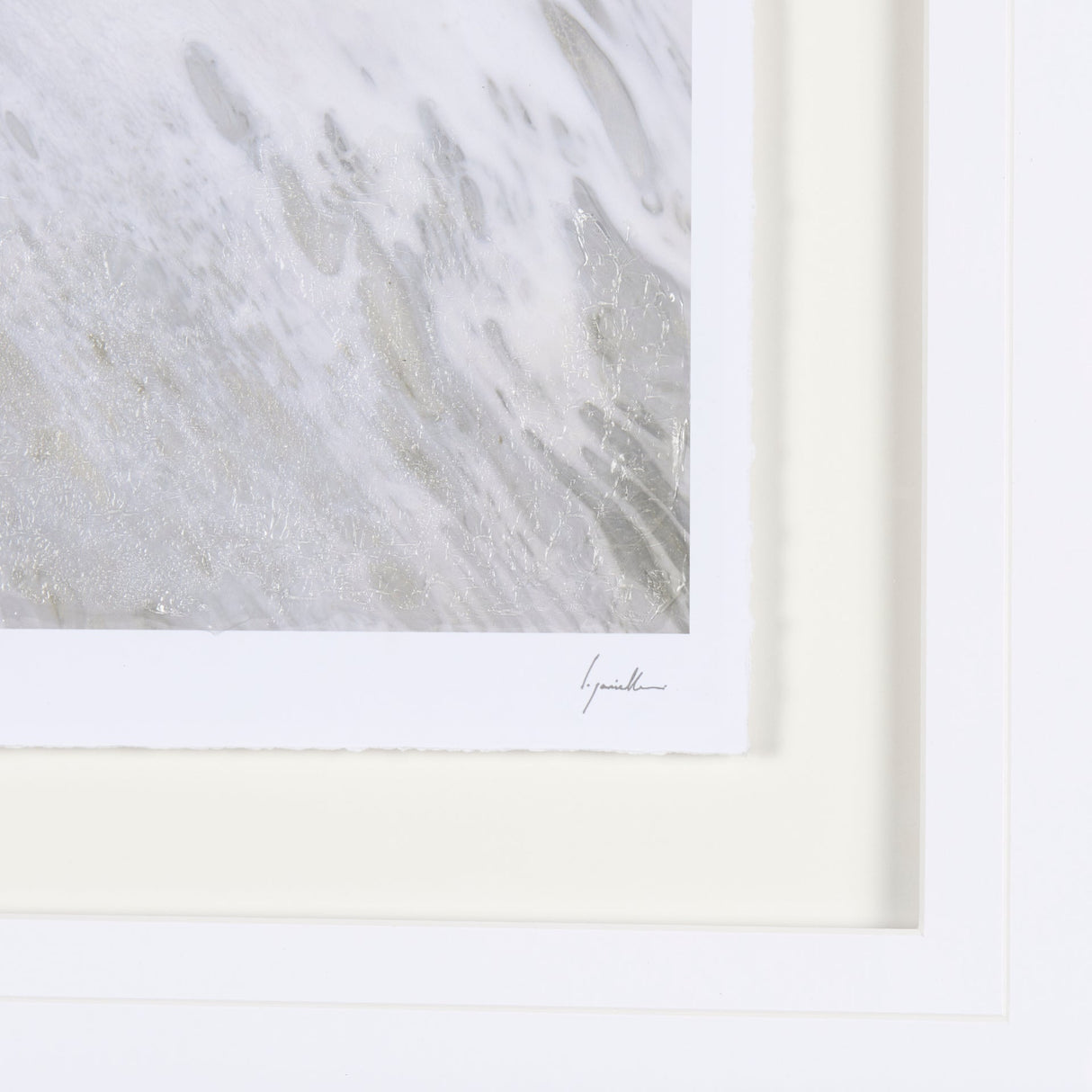 Sandy Waves IV by Mercana Studio a Hand Embellished Textured Framed Art Print Matted under Glass by Mercana at Eve Furniture