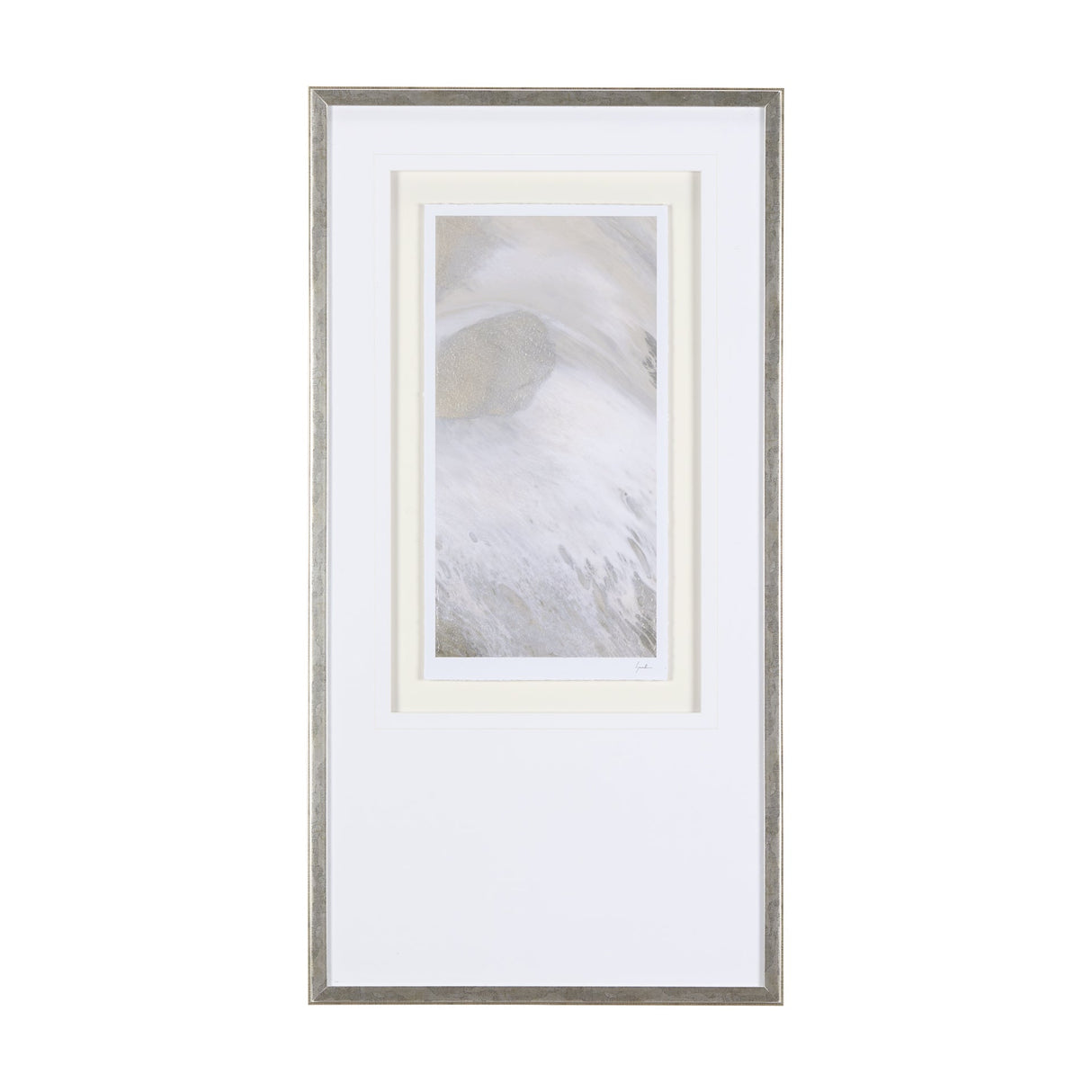 Sandy Waves IV by Mercana Studio a Hand Embellished Textured Framed Art Print Matted under Glass by Mercana at Eve Furniture
