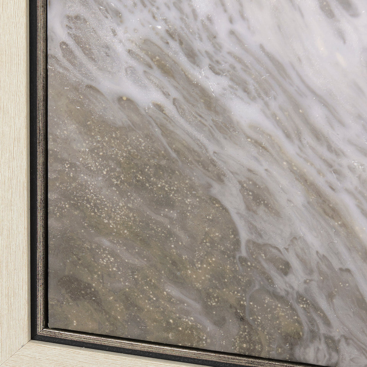 Sandy Waves IV by Mercana Studio a Hand Embellished Textured Framed Canvas by Mercana at Eve Furniture