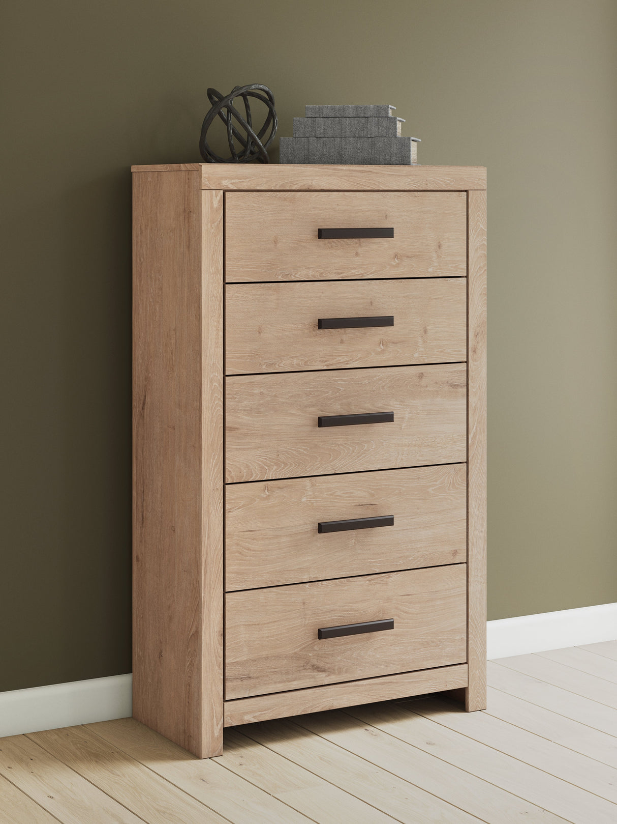 Sanginlane Tan Crossbuck Youth Panel Bedroom Set by Ashley at Eve Furniture