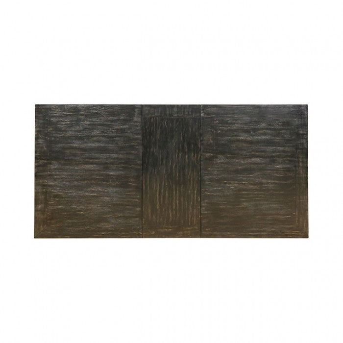 Sania Rustic Antique Black/Beige 9-Piece Dining Room Set by Furniture of America at Eve Furniture