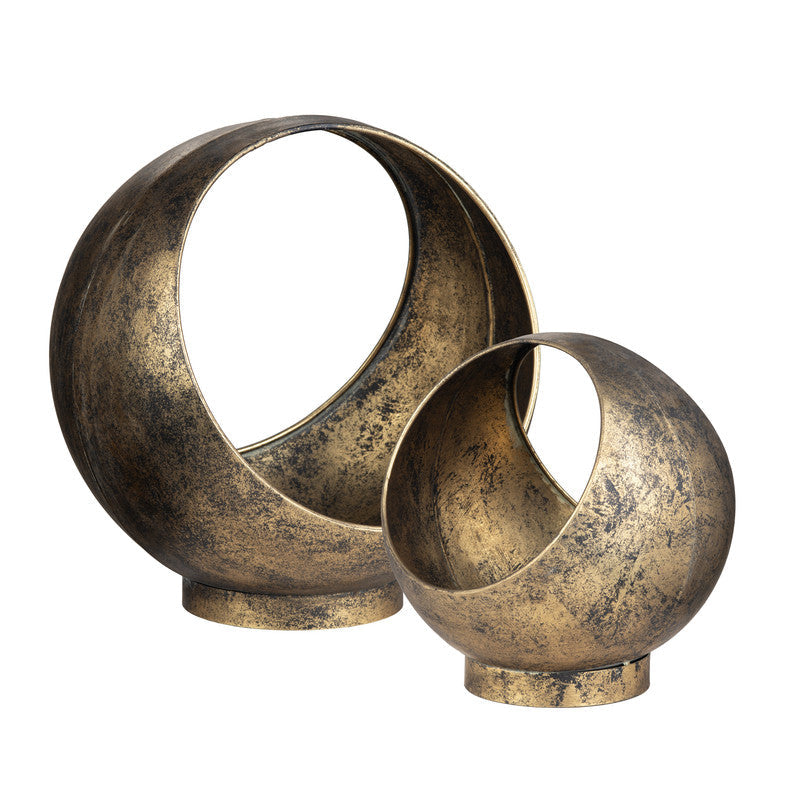 Sansa Gold Containers by Crestview at Eve Furniture