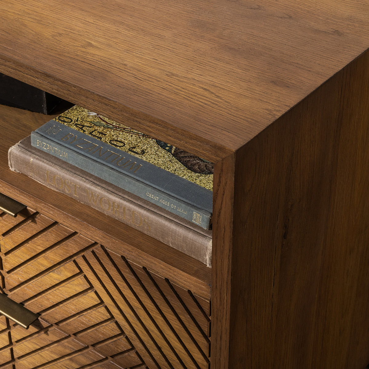 Santa Clara 2 Drawer Nightstand - Caramel Brown by Classic Home at Eve Furniture