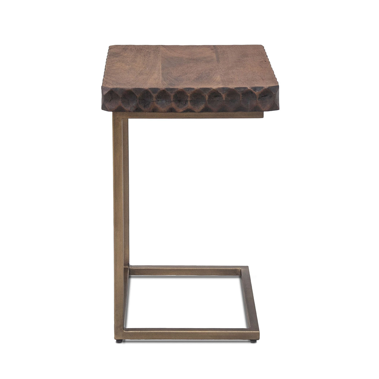 Santa Cruz 18" Side Table in Two Tone by Home Trends & Design at Eve Furniture