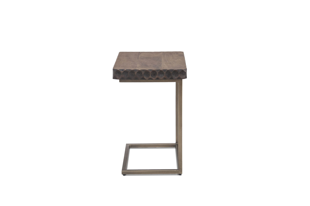 Santa Cruz 18" Side Table in Two Tone by Home Trends & Design at Eve Furniture