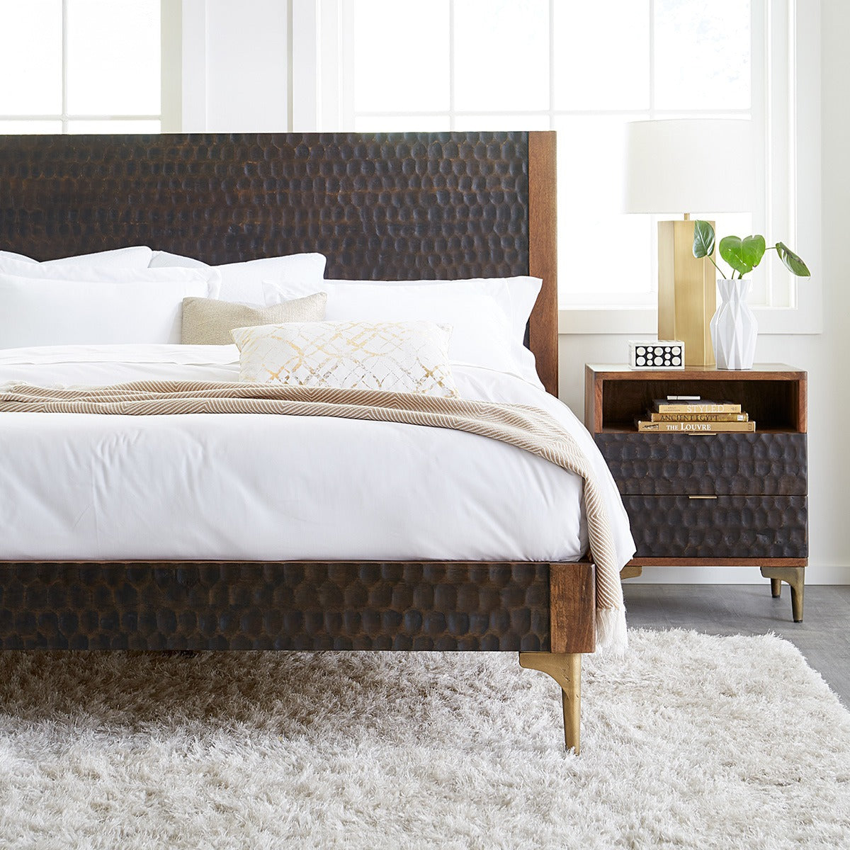 Santa Cruz 26" Nightstand in Two Tone by Home Trends & Design at Eve Furniture