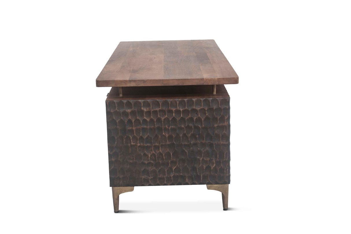Santa Cruz 66" Office Desk in Two Tone by Home Trends & Design at Eve Furniture