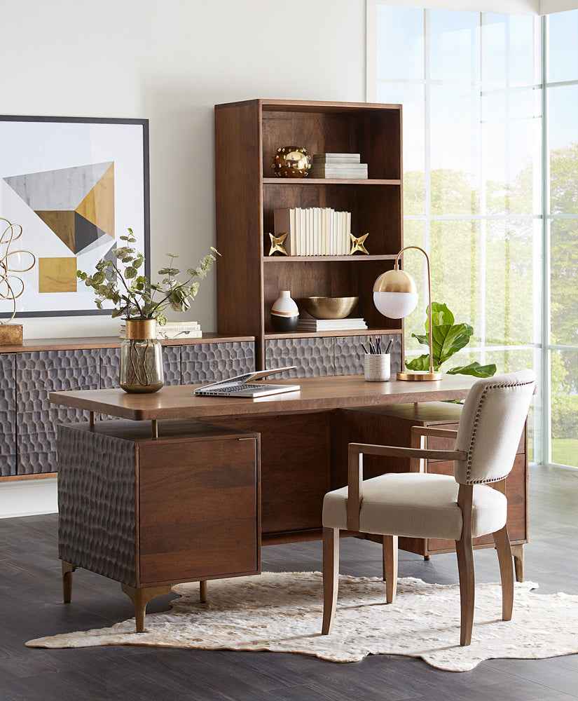 Santa Cruz 66" Office Desk in Two Tone by Home Trends & Design at Eve Furniture
