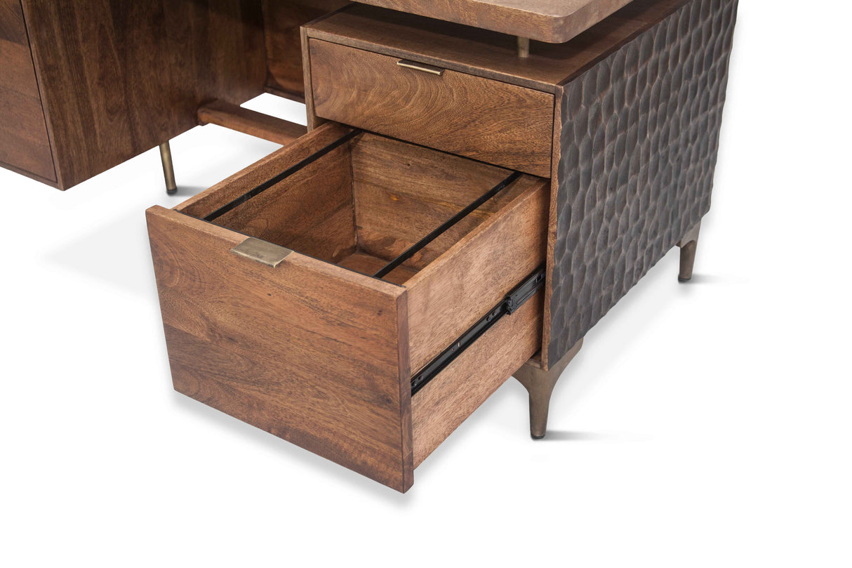 Santa Cruz 66" Office Desk in Two Tone by Home Trends & Design at Eve Furniture