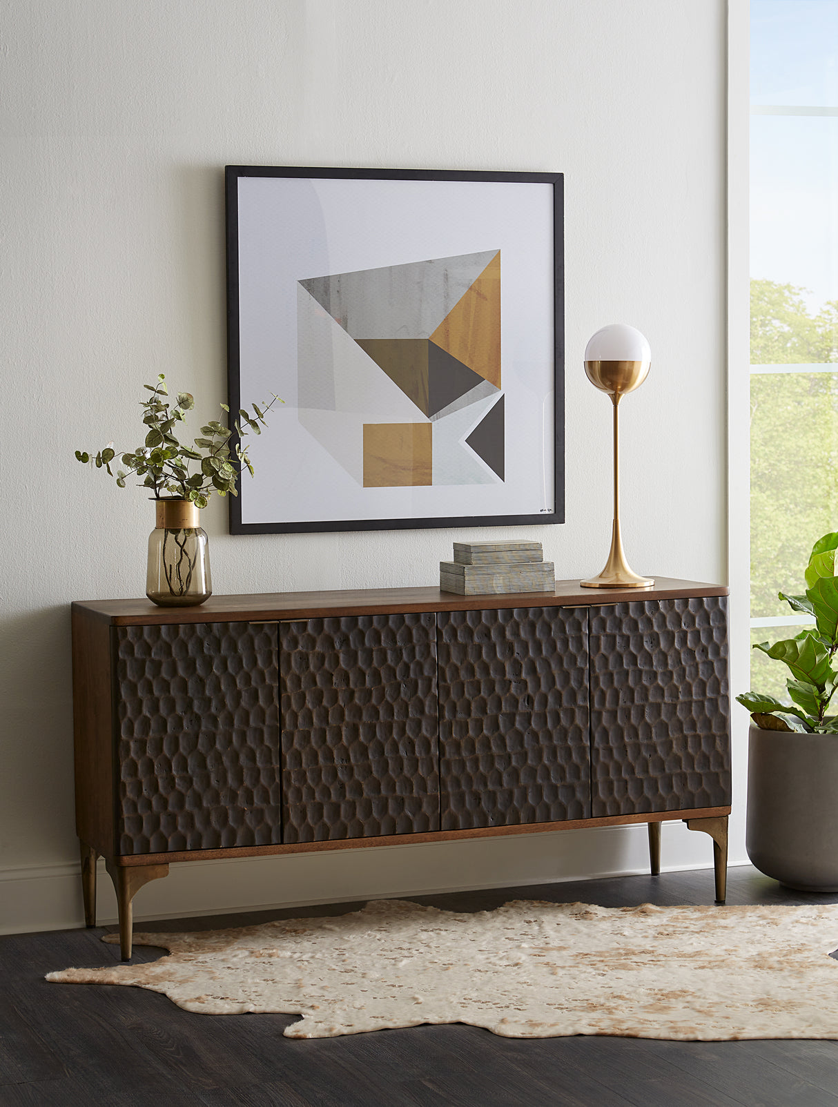 Santa Cruz 66" Sideboard in Two Tone by Home Trends & Design at Eve Furniture