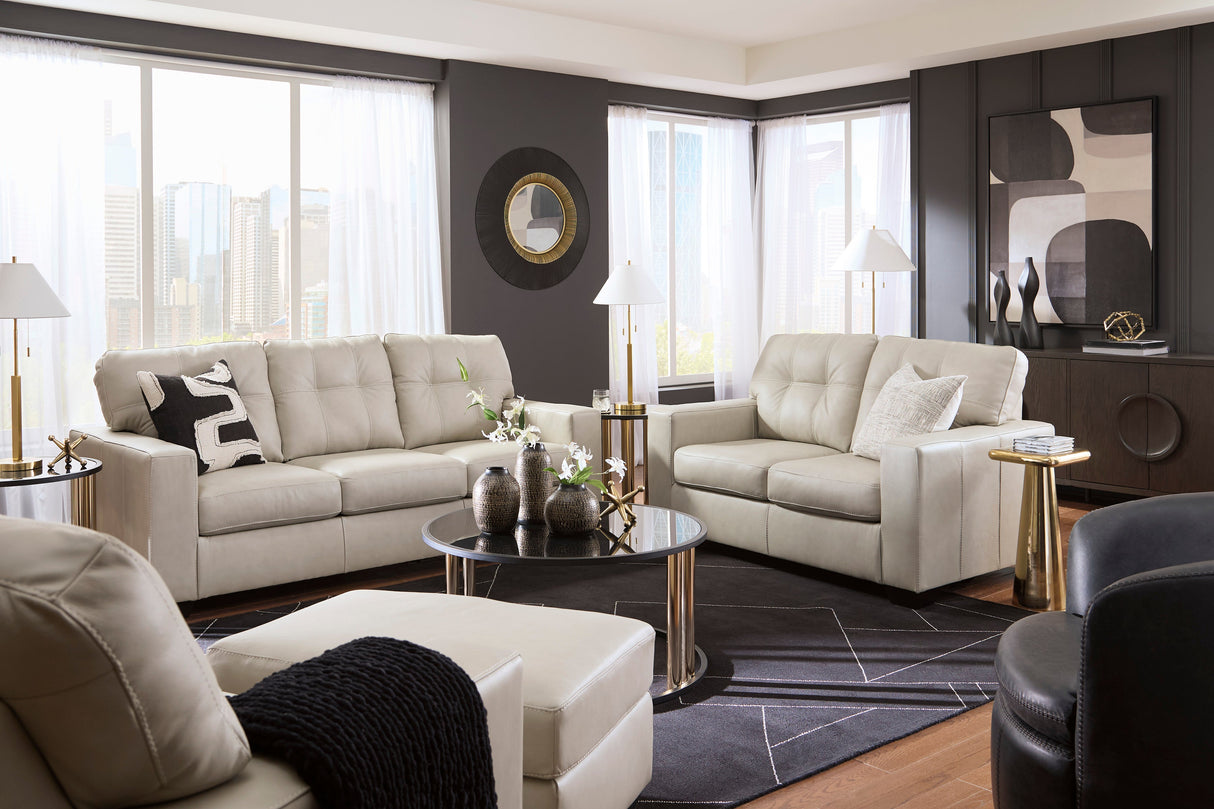 Santorine Bone Living Room Set by Ashley at Eve Furniture