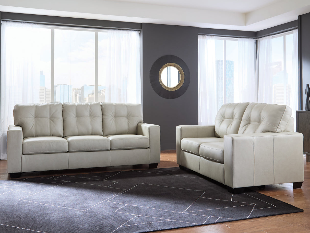 Santorine Bone Sofa and Loveseat by Ashley at Eve Furniture