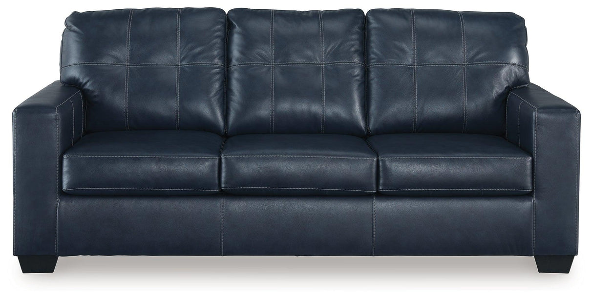 Santorine Ocean Leather Sofa by Ashley at Eve Furniture