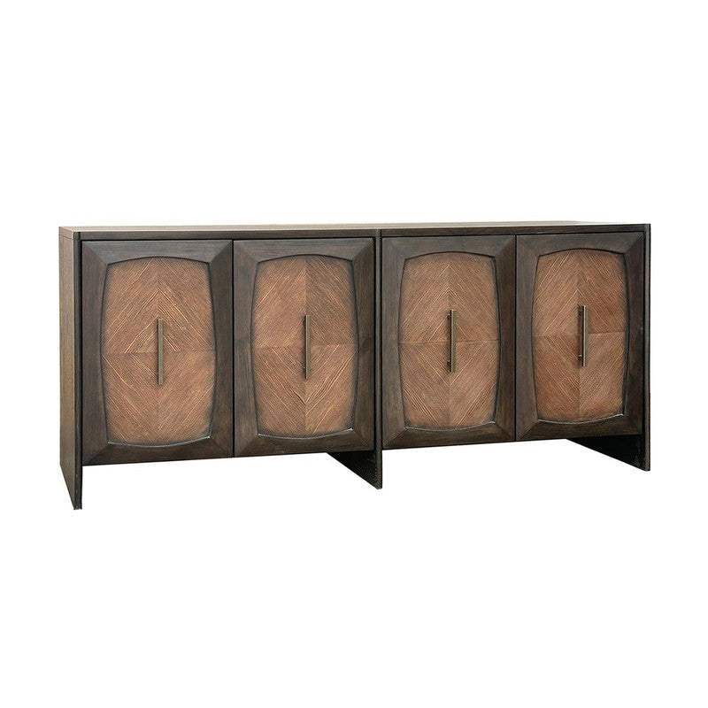 Santoro Brown Four-Door Sideboard by Crestview at Eve Furniture