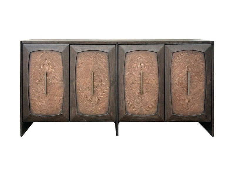 Santoro Brown Four-Door Sideboard by Crestview at Eve Furniture