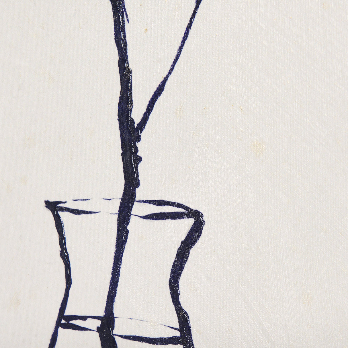 Sapphire Vase II by Mercana Studio a Hand Embellished Textured Canvas by Mercana at Eve Furniture