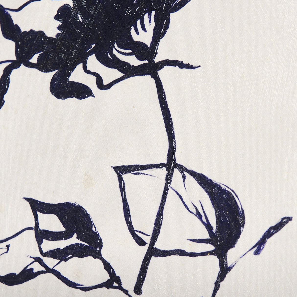 Sapphire Vase II by Mercana Studio a Hand Embellished Textured Canvas by Mercana at Eve Furniture