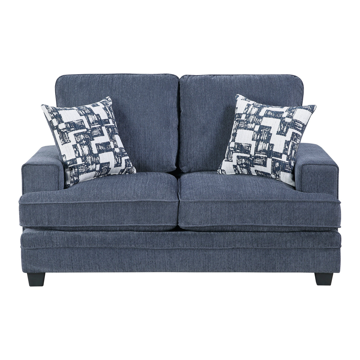 Sarah Blue 2-Piece Living Room Set by Homelegance at Eve Furniture