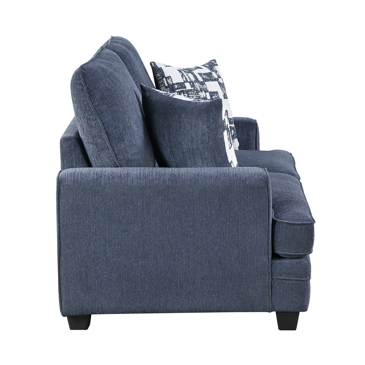Sarah Blue Loveseat by Homelegance at Eve Furniture