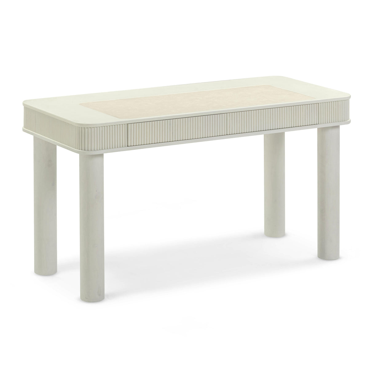 Sarah Cream Executive Work Desk by TOV Furniture at Eve Furniture
