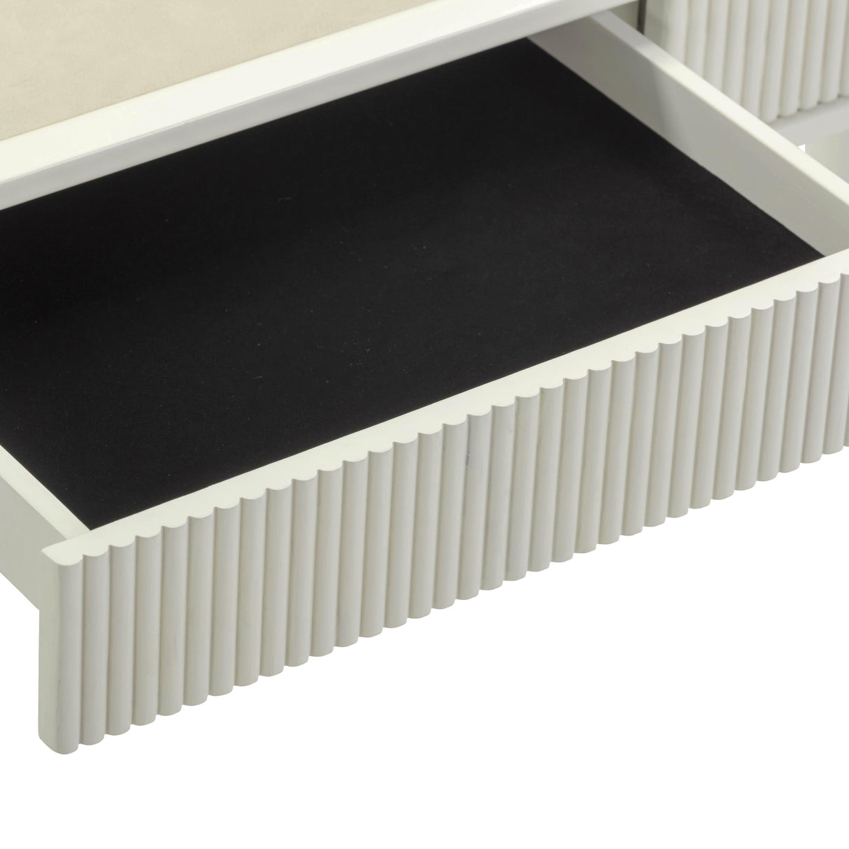 Sarah Cream Executive Work Desk by TOV Furniture at Eve Furniture