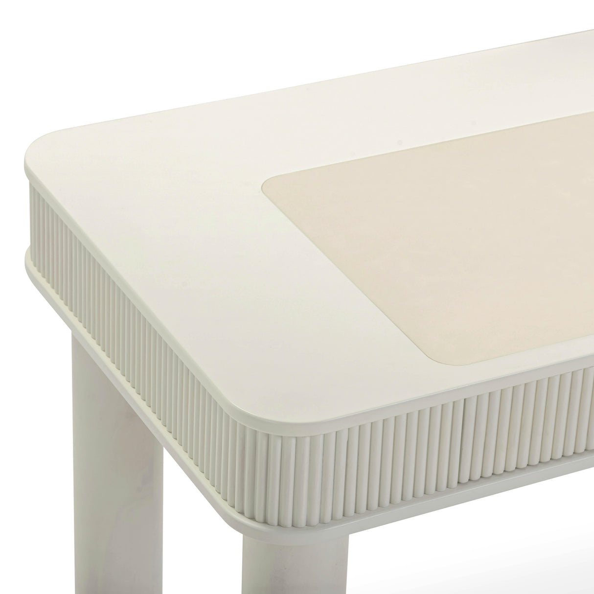 Sarah Cream Executive Work Desk by TOV Furniture at Eve Furniture