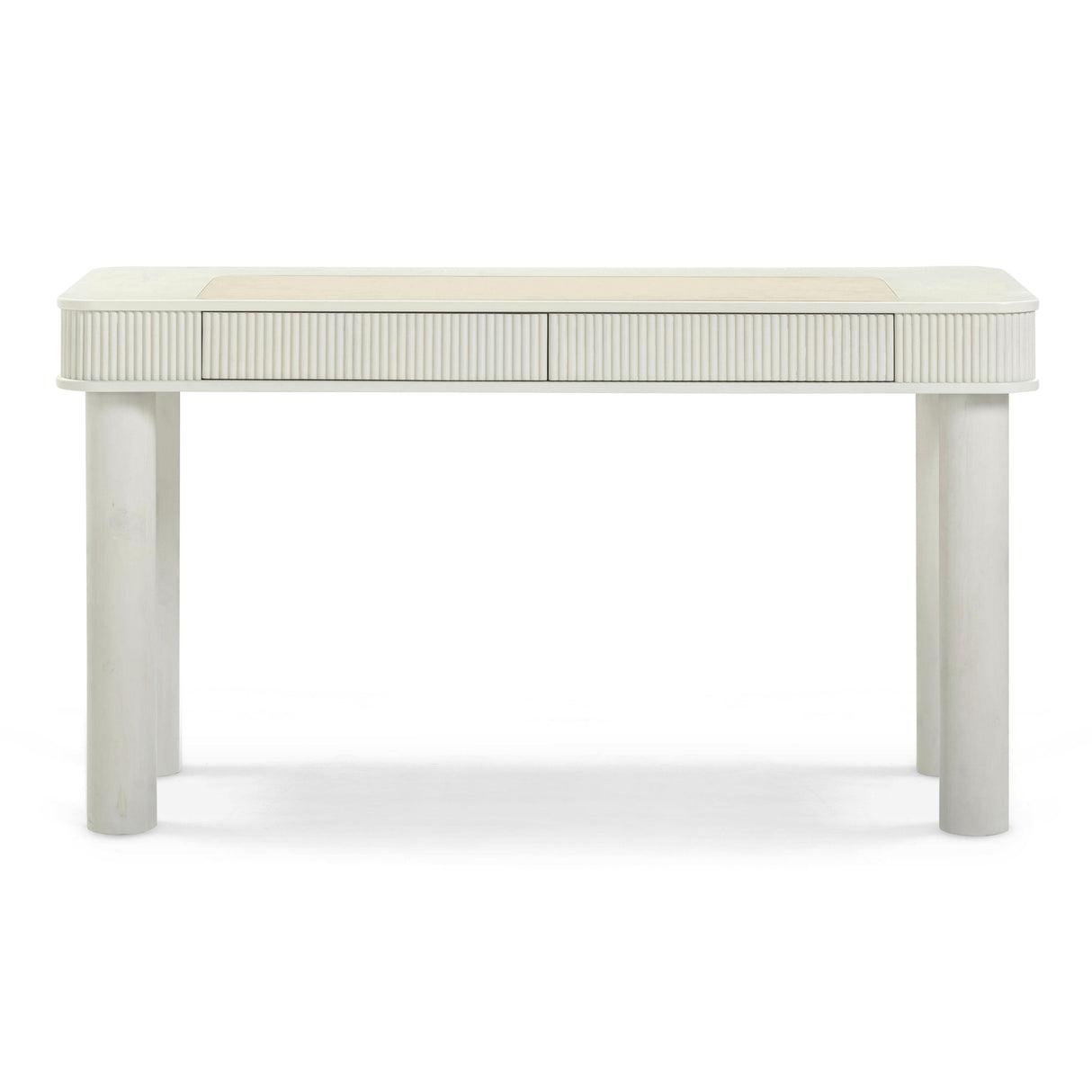 Sarah Cream Executive Work Desk by TOV Furniture at Eve Furniture