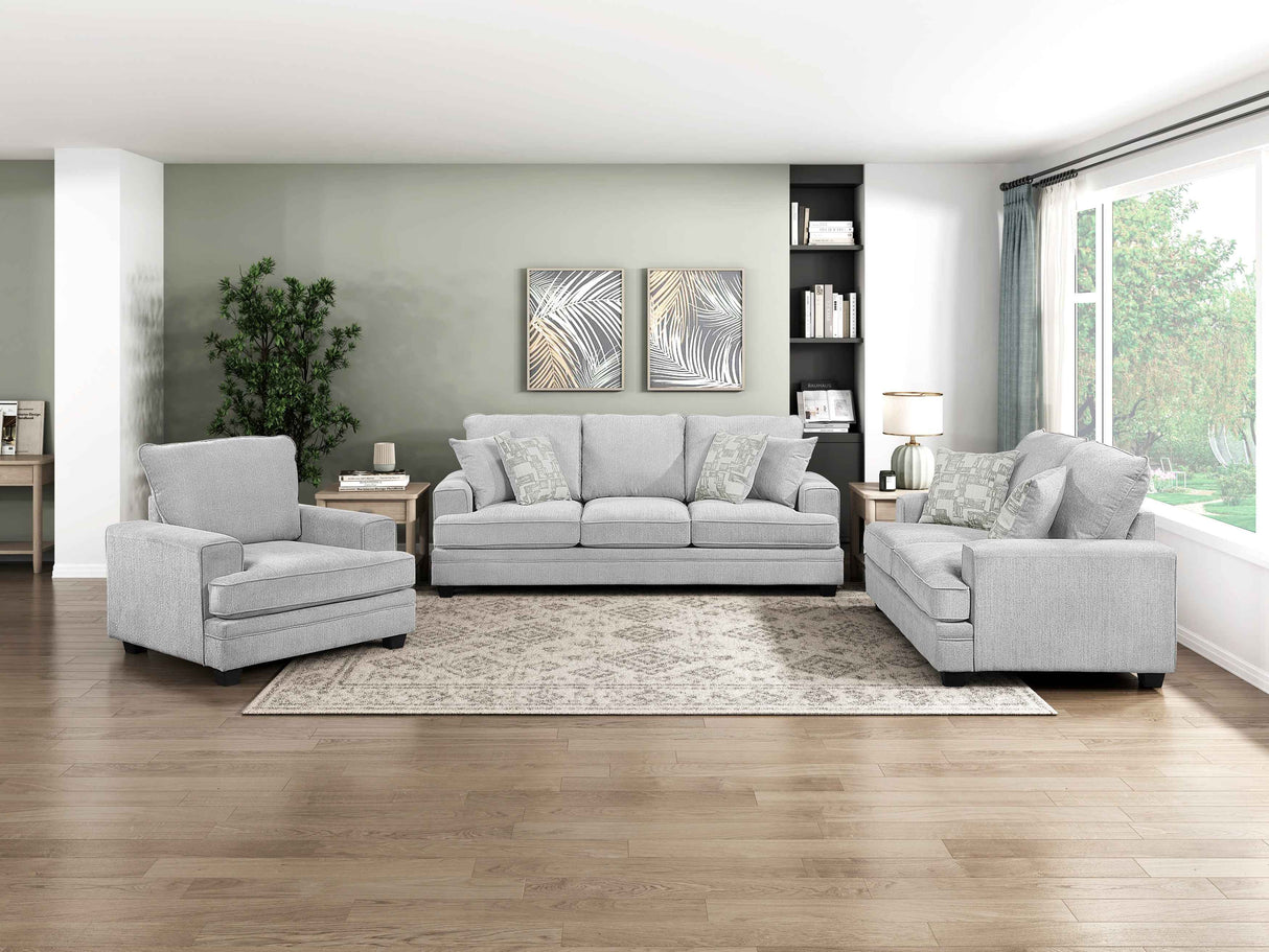 Sarah Stone Gray Living Room Set by Homelegance at Eve Furniture