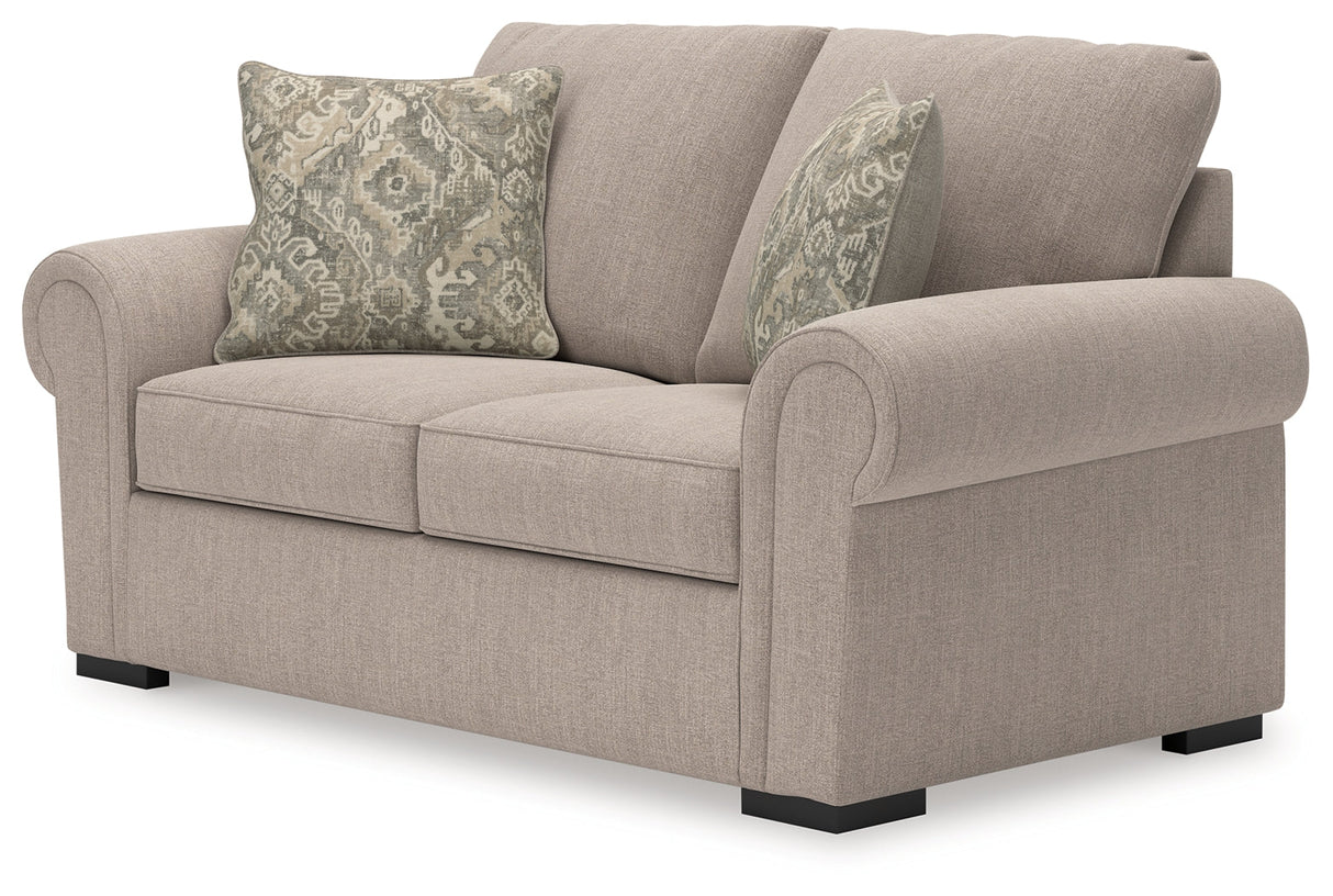 Sararose Heather Loveseat by Ashley at Eve Furniture