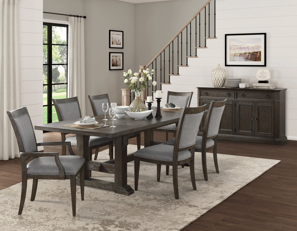 Sarasota Driftwood Brown Server with 4 Door by Homelegance at Eve Furniture