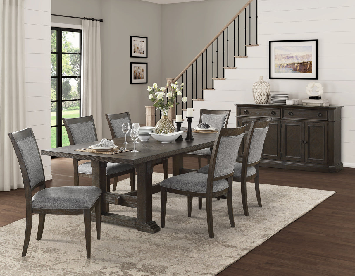 Sarasota Driftwood Brown Server with 4 Door by Homelegance at Eve Furniture